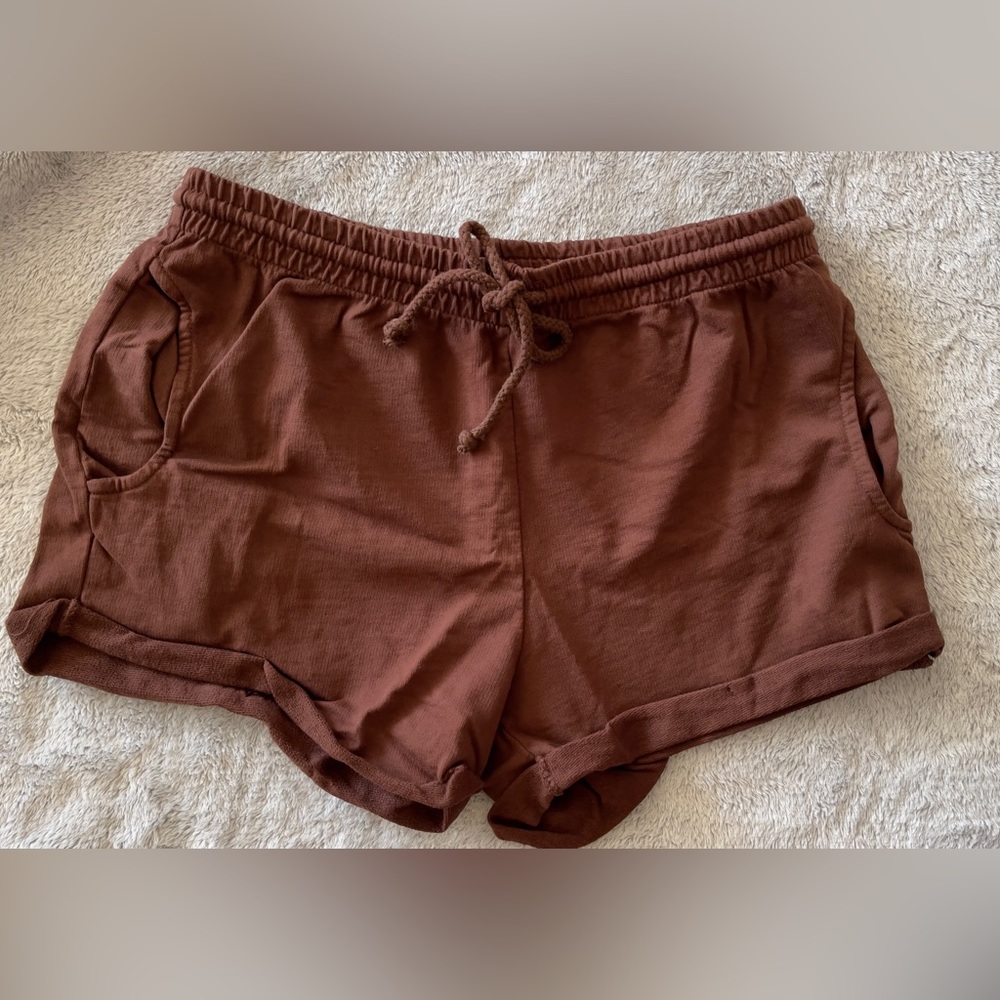 Shon Simon 100% Cotton Drawstring Shorts - Large - Picture 2 of 8